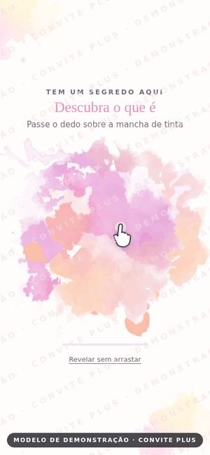 Convite digital interativo Aquarela para 15 Anos