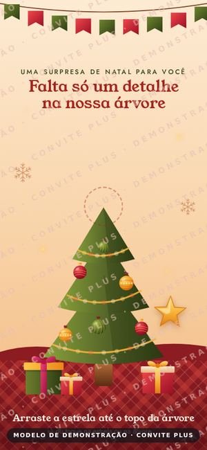 Convite digital interativo Comemoração de Natal para Eventos