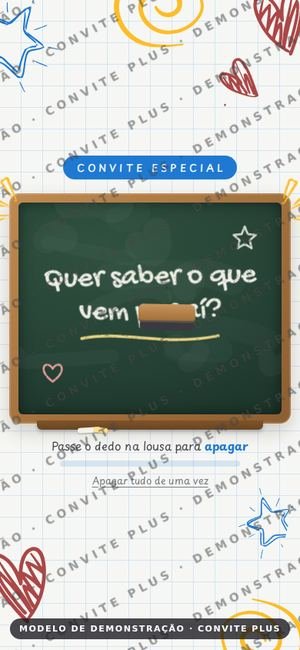Convite digital interativo Celebração Professores para Eventos