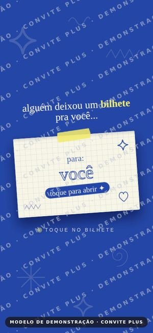 Convite digital interativo Convite Especial para Aniversário
